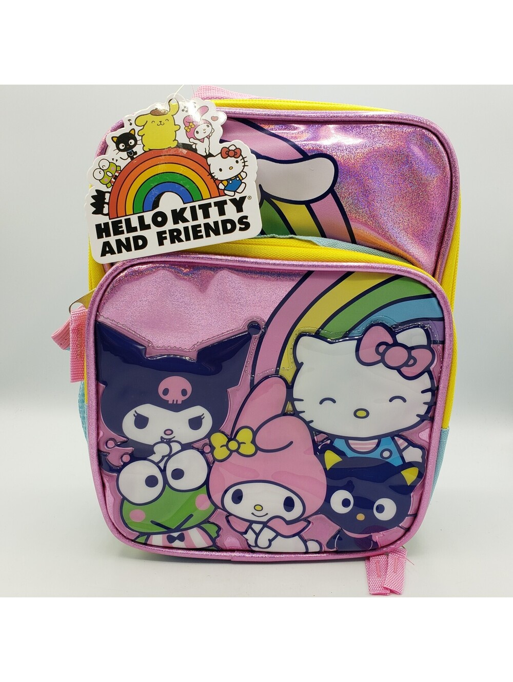 New Hello Kitty and Friends Insulated Lunch Tote Puffy Metallic NWT
